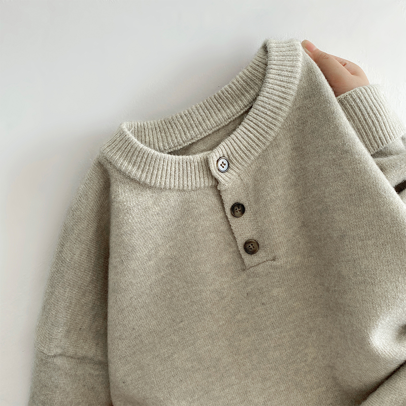 半开衫毛衣男秋冬季休闲宽松套头上衣服2025新款大码软糯针织线衣