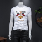 D332 28617 P70 假模白色 2025春夏丝光棉圆领短袖T恤 刺绣男潮,男装T恤,电商D332,电商基地 D332 28617 P70 假模白色 2025春夏丝光棉圆领短袖T恤 刺绣男潮,男装T恤,电商D332,电商基地