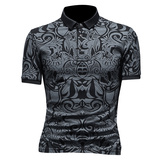 D3323356P75假模绿色2025春夏丝光棉翻领短袖POLO衫印花潮，男装Polo衫，电商D332