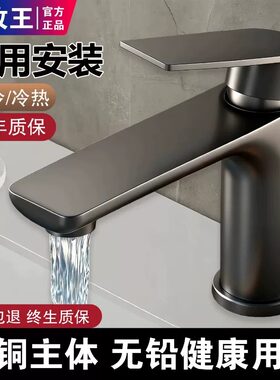 九牧王全铜冷热台上单把龙头