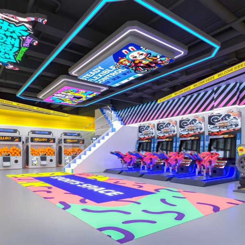 电玩城主灯大厅前台大吊灯动漫城游戏厅抓娃娃机店玩具店潮玩馆灯