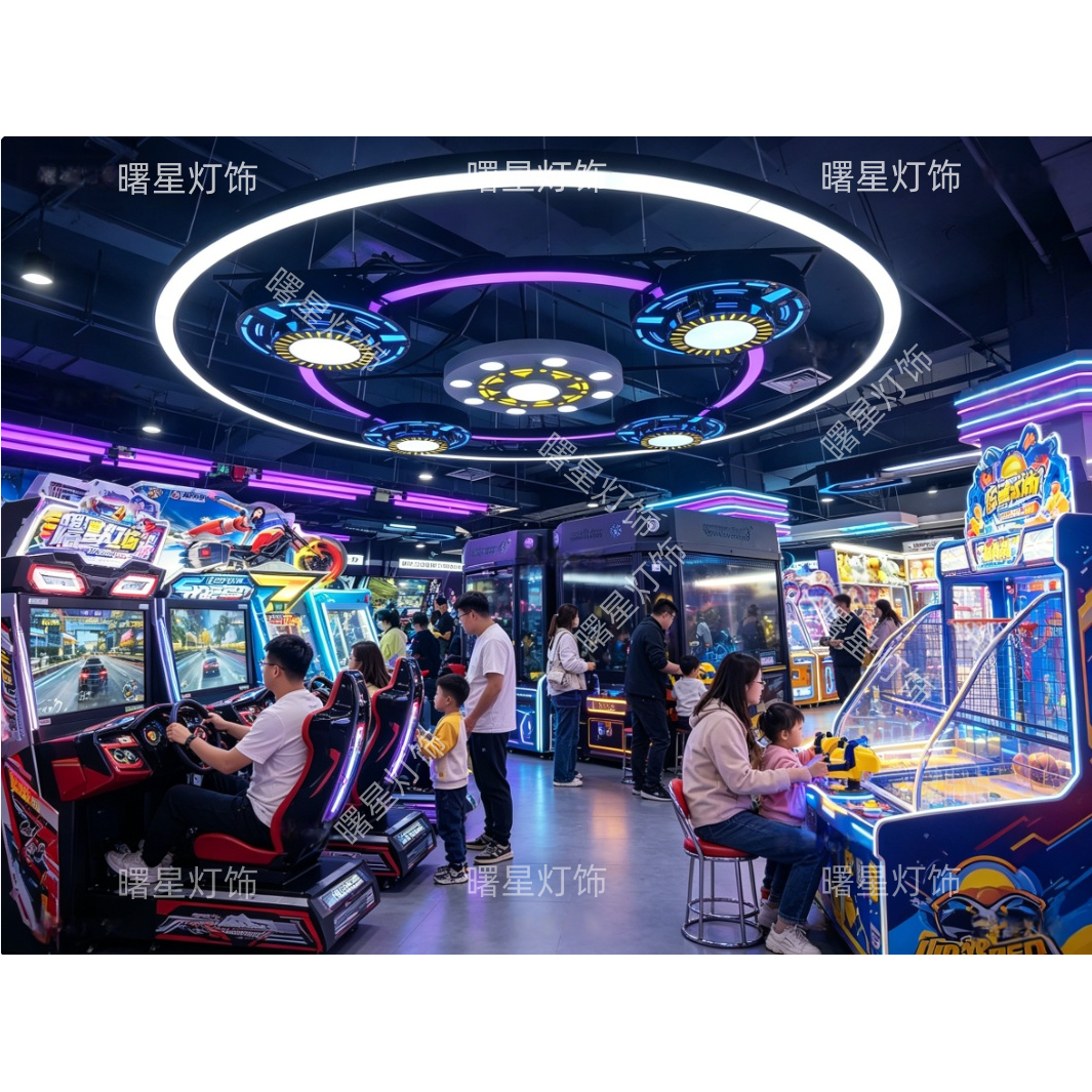 模块造型灯科技馆潮玩馆电玩城游戏厅动漫城抓娃娃机KTV歌舞厅灯