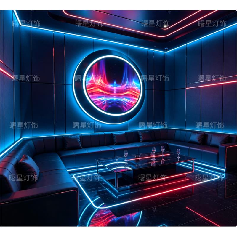 背景墙装饰模块壁灯天花造型灯电竞酒店网吧网咖VR馆台球室KTV灯