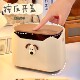按压式 桌面垃圾桶带盖高颜值宿舍家用可爱水豚书桌餐桌迷你小纸篓