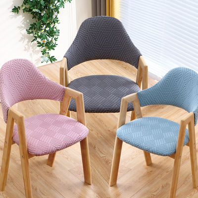 茶饮店椅套四季通用弹力镂空椅套家用分体餐椅套罩弧形A字椅子套