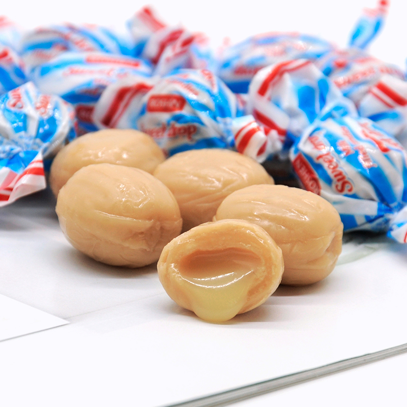如胜糖果牛奶夹心滴滴香爆浆硬糖儿童糖果喜糖乌克兰进口