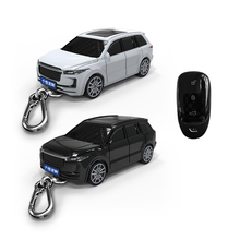 适用于理想ONE车模钥匙套带灯光定制金属铭牌汽车模型钥匙塑料壳
