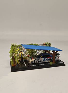 1比64比例拓意TLV场景MINIGT合金车INNO奔驰CLKGTR收纳展示盒带灯