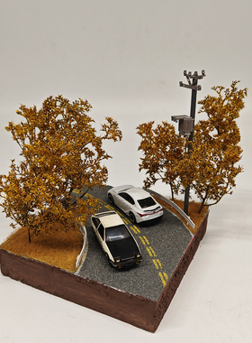 1比64比例拓意TLV场景MINIGT合金车INNO奔驰CLKGTR收纳展示盒秋韵