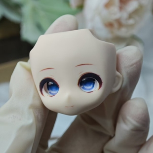 【猫猫滚圆圆】代卖 开眼带妆 无属性成品水贴脸壳 BJD12分 ob11