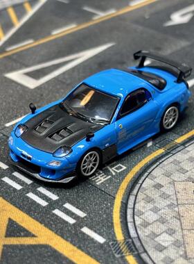 MINIGT 1:64 马自达 Mazda RX-7 (FD3S) RE雨宫 蓝 合金车模 1046