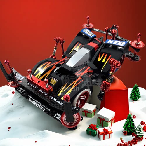 田宫四驱兄弟四驱车19451拼装成品改装黑冒险号