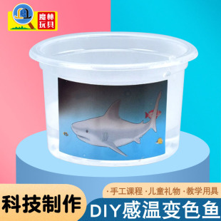 感温变色鱼 手工DIY科技小制作幼儿园科普兴趣实验科教材料