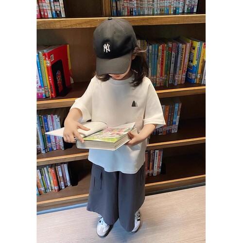 YUSONG女童简约小山韩版T恤