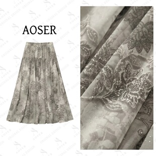 百搭显瘦文艺感碎花A字半身裙2026日常休闲风5006 AOSER时尚