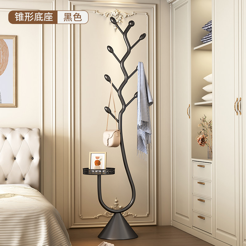 Chic Cream Floor Rack: Light Luxury Bedroom Clothes & Bag Hanger - Product image 7