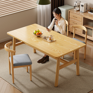 桌子餐桌家用2025新款小户型简易出租房用吃饭餐饮商用长方形桌椅