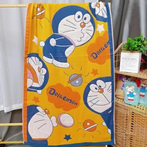 柔软浴巾纯棉纱布超大卡通男女