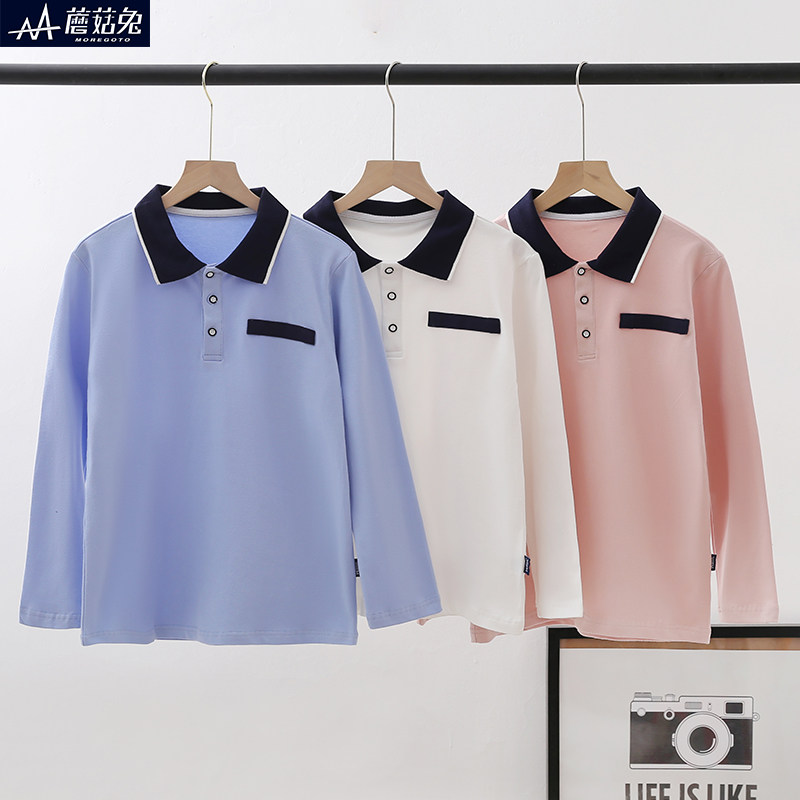 胖男童长袖POLO衫大童翻领T恤秋