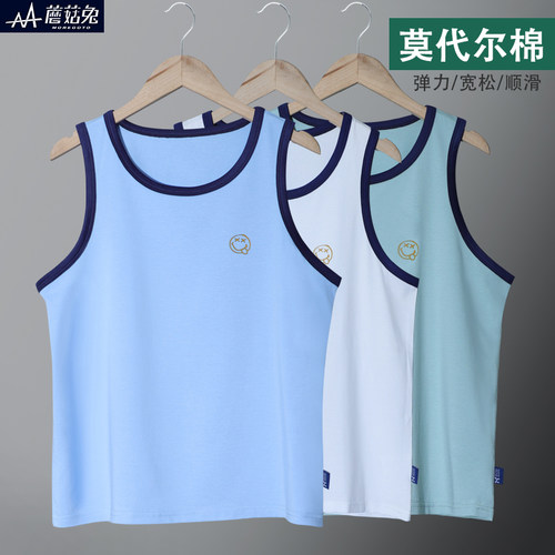 胖男童背心莫代尔夏季薄款宽松