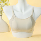 231无磁抹胸型防走光内衣女薄款 大胸显小聚拢收副乳无钢圈文胸罩