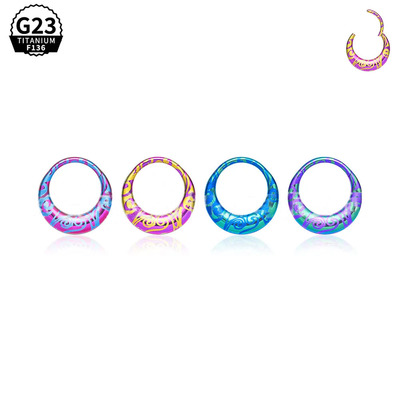 F136钛合金耳圈耳骨钉月牙环耳环鼻中隔环植入人体穿刺饰品鼻环