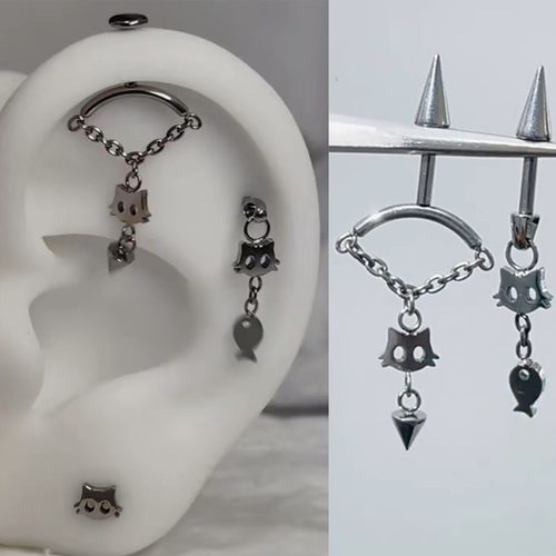 F136钛合金耳轮钉helix