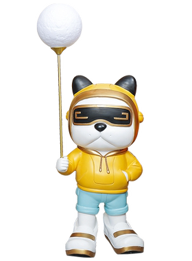 客厅卧室可发光潮酷狗落地大摆件