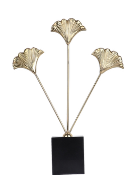 银杏叶大理石欧式风样板间摆件