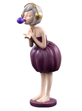 泡泡女孩电视柜轻奢风创意摆件