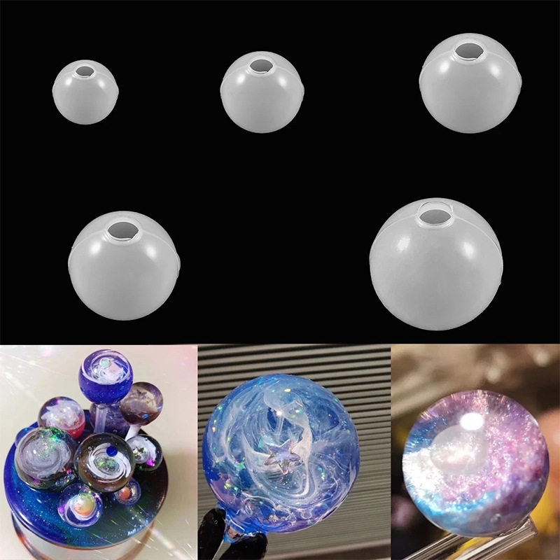 水晶滴胶环氧树脂镜面吊坠星空球