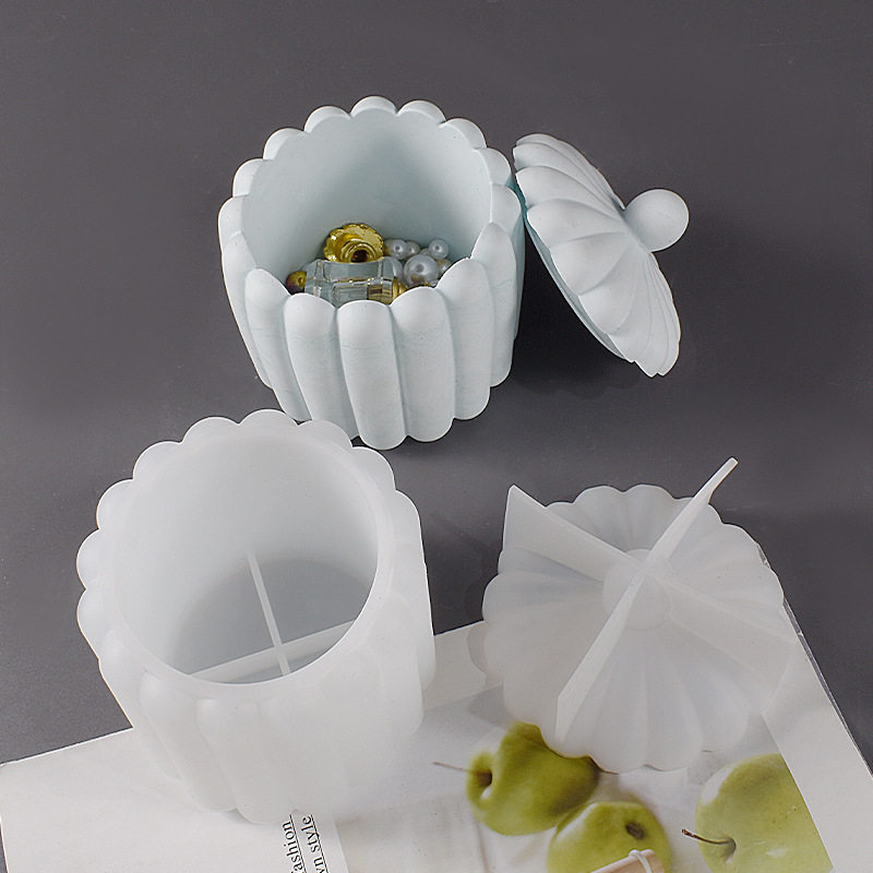 大 diy石膏水泥立体花盆摆件树脂滴胶模具