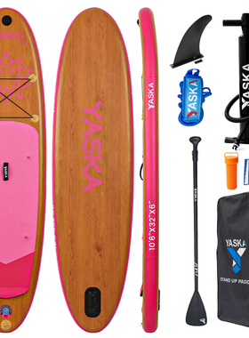 YASKA桨板站立式充气桨板SUP浆板双层加厚冲浪板划水竞速软板浮板