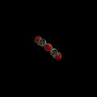 gemstone red ring复古戒指 silver Vintage古着Ancient