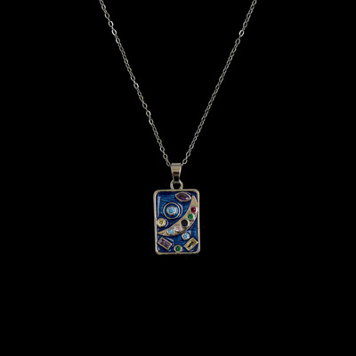 Drippingoilstar月亮项链