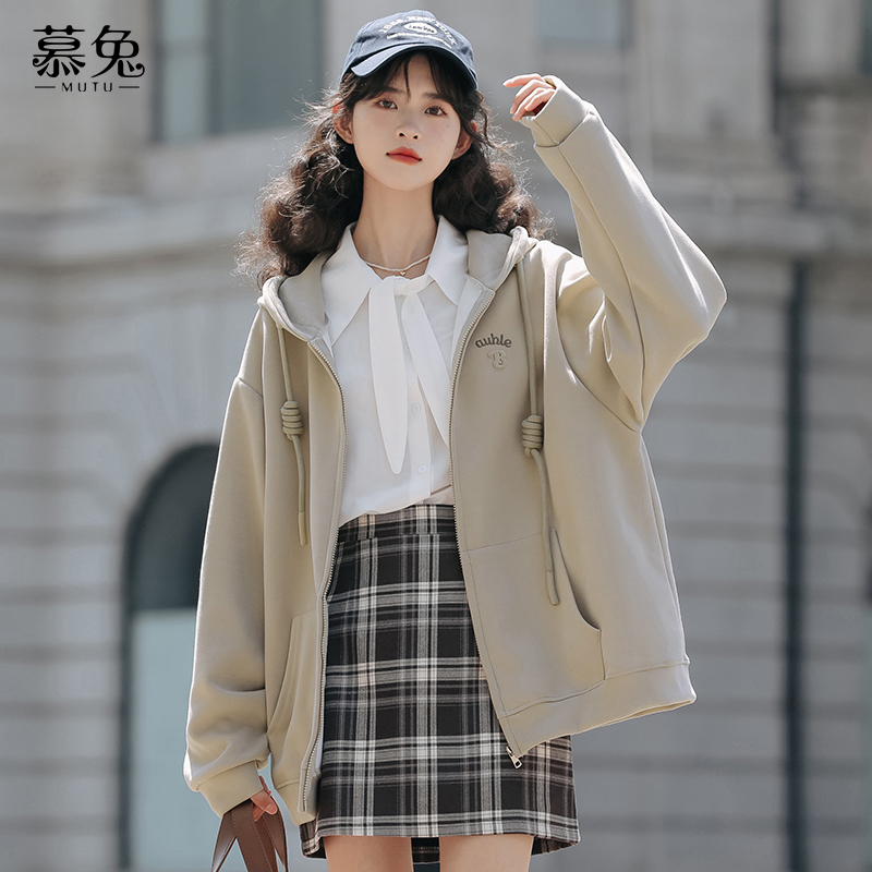 慕兔奶fufu连帽卫衣外套