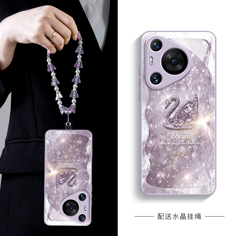 【小红书爆款】闪亮天鹅玻璃壳