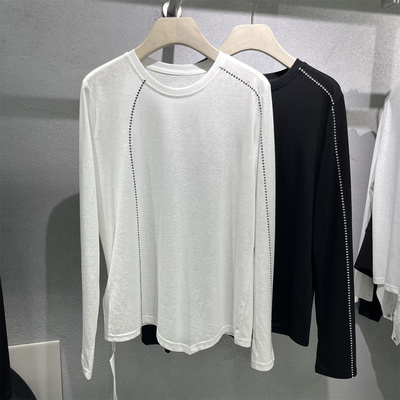 明线长袖T恤女2026春新款