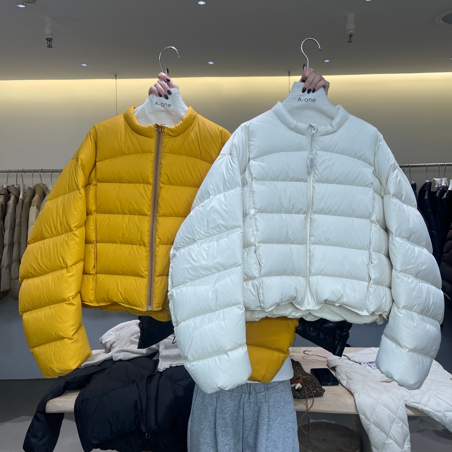 韩版宽松显瘦圆领短款羽绒服