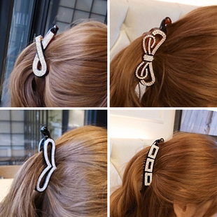 小号香蕉夹高发夹后脑勺大号卡子神器一字夹发量竖式马尾夹竖夹