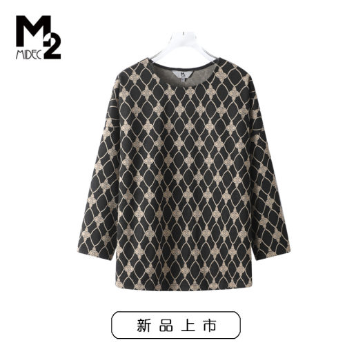M2新款圆领春秋季长袖T恤