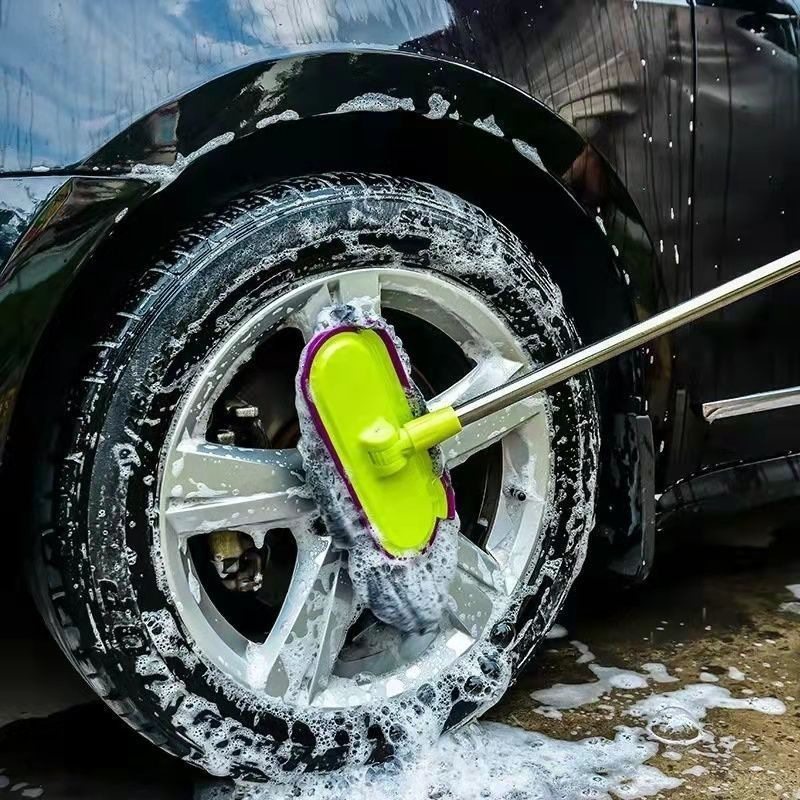 洗车拖把不伤车刷车刷子软毛长柄