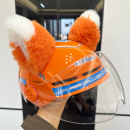 淘宝闪购头盔装 饰毛绒卡通车摩托车电动车秋冬配件 饰品耳朵头盔装