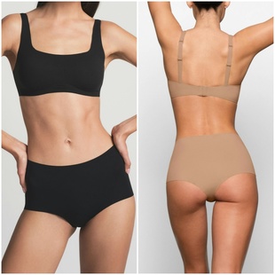 SKIMS正品卡戴珊女平角内裤无痕超薄透气健身瑜珈高腰不夹臀内裤