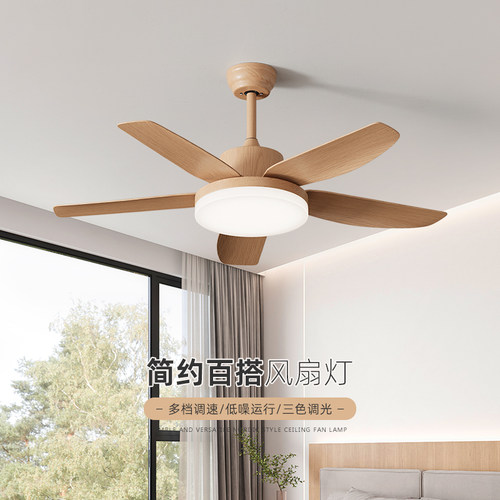 索燕风扇灯北欧简约客厅灯吊扇灯