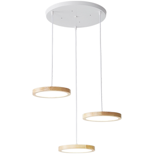 北欧吊灯餐厅灯三头客厅卧室吧台玄关创意设计师实木led简约灯具