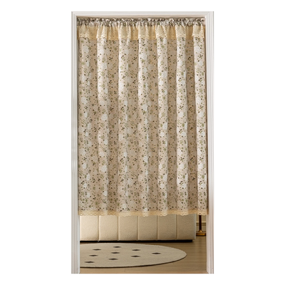 美式乡村氛围感布艺半帘门帘民宿小窗帘隐私免打孔遮光半透阳台