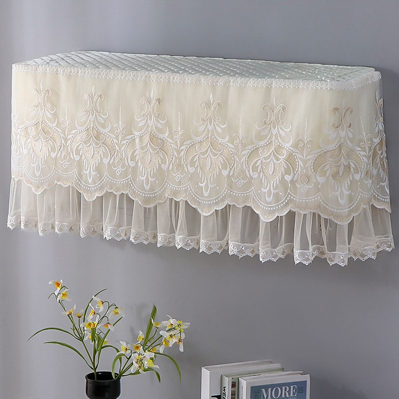 蕾丝空调罩挂式机美的格力通用空调防尘罩挡风空调防尘罩挂机