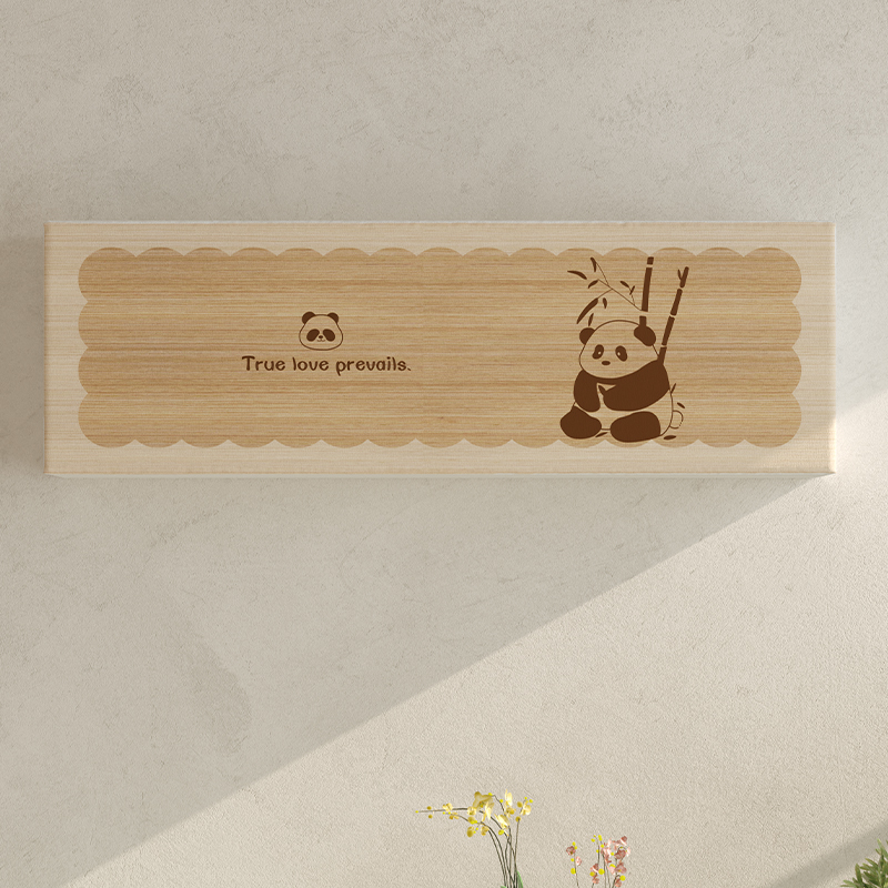 美人胚子熊猫全包挂机空调防尘罩