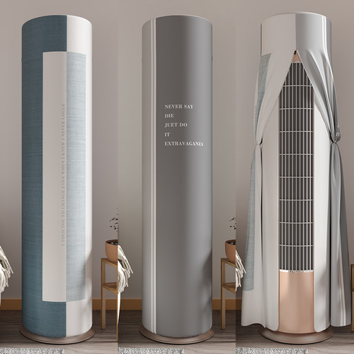 美人胚子圆柱空调罩中国风